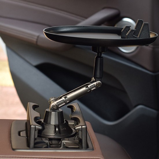 Pazariz Araba Bardak Tutucu Tepsi Masa Organizer Dönen Kaymaz Yuvarlak