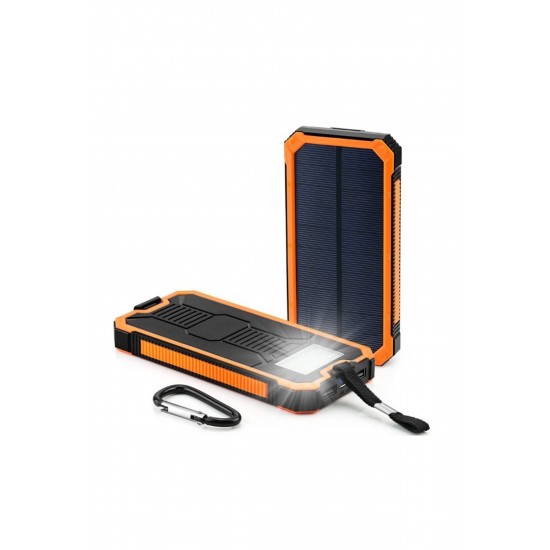 Pazariz Güneş Enerjili Solar Wirelles Powerbank 20.000 Mah Kamp Outdoor Hızlı Pd Type-c Çıkışlı