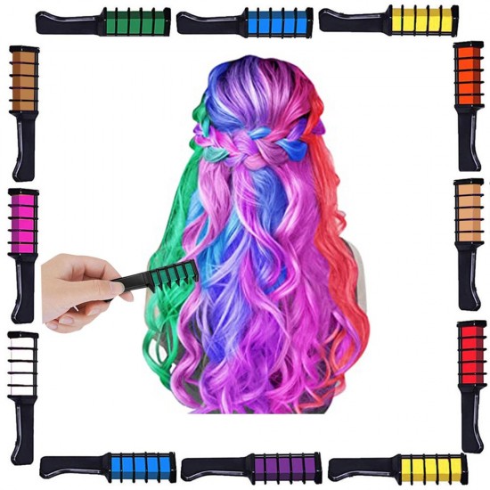 Pazariz Rengarenk Saç Boyama Tebeşiri - Mini Taraklı Konsept Saç Boyama Seti Hair Chalk