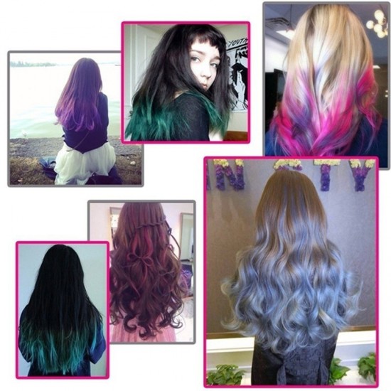 Pazariz Rengarenk Saç Boyama Tebeşiri - Mini Taraklı Konsept Saç Boyama Seti Hair Chalk