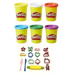 Pazariz Oyun Hamuru 6 ' Lı Ve Oyun Hamuru Kalıbı Seti Hediyeli 15 Parça