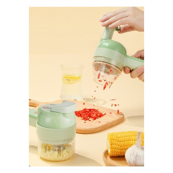 Pazariz Şarjlı Rondo Çok Amaçlı Pratik Sebze Meyve Doğrayıcı Otomatik Temizleme Rende Rondo Blender