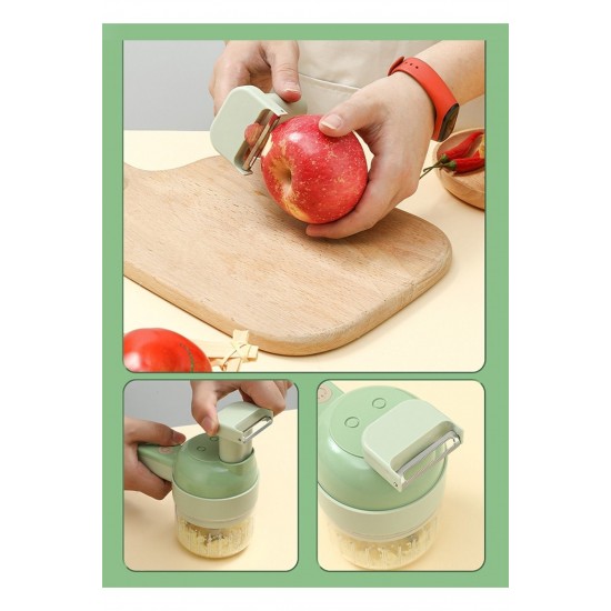 Pazariz Şarjlı Rondo Çok Amaçlı Pratik Sebze Meyve Doğrayıcı Otomatik Temizleme Rende Rondo Blender