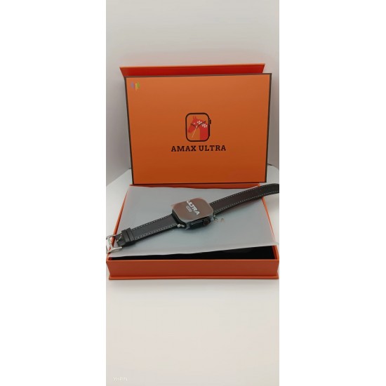 Pazariz Watch 8 Ultra 49mm  Amax Ultra Akıllı NFC - GPS - Kablosuz Şarj Kordon Hediye