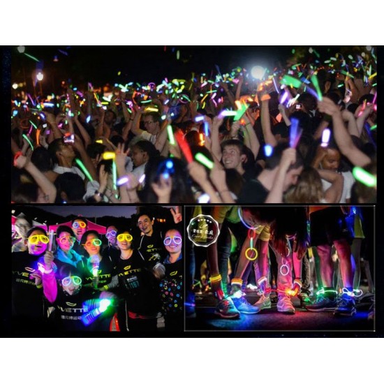 Parti Bilekliği Kolye Neon Işık Doğum Günü Partisi Cadılar Bayramı Halloween Düğün Floresan Sticks