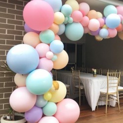 BalonMakaron Zincir Balon Seti Hazır Zincir Balon APARAT + BALON + 100 Makaron Balon