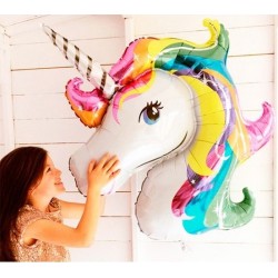 İkm Unicorn Tek Boynuzlu At Folyo Balon 92 x 126 cm