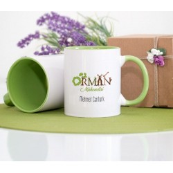 Yeşil Renkli Orman Mühendisi Kupa Bardak