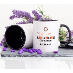 Sosyoloji Öğretmeni Kupa Bardak -Lacivert