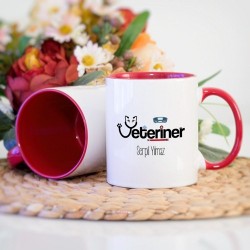 Veteriner Hekim Kupa Bardak - Kırmızı