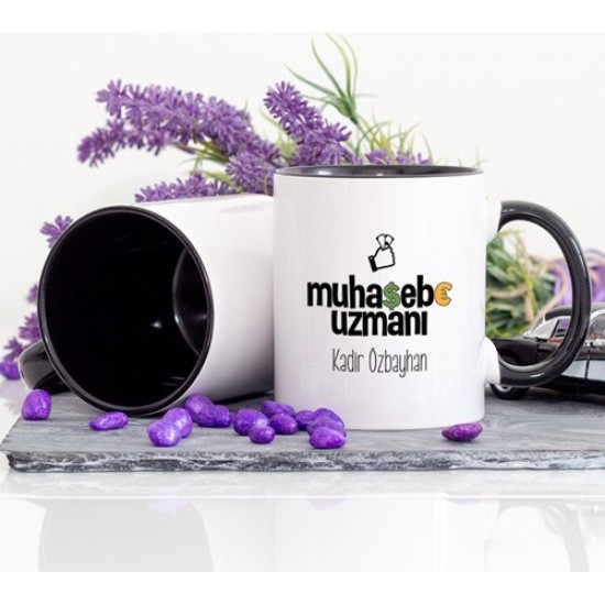 Lacivert Renkli Muhasebe Uzmanı Kupa Bardak