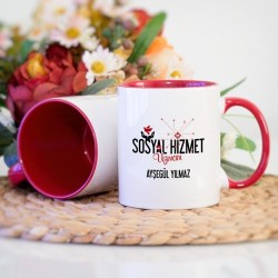 Sosyal Hizmet Uzmanı Kupa Bardak - Kırmızı